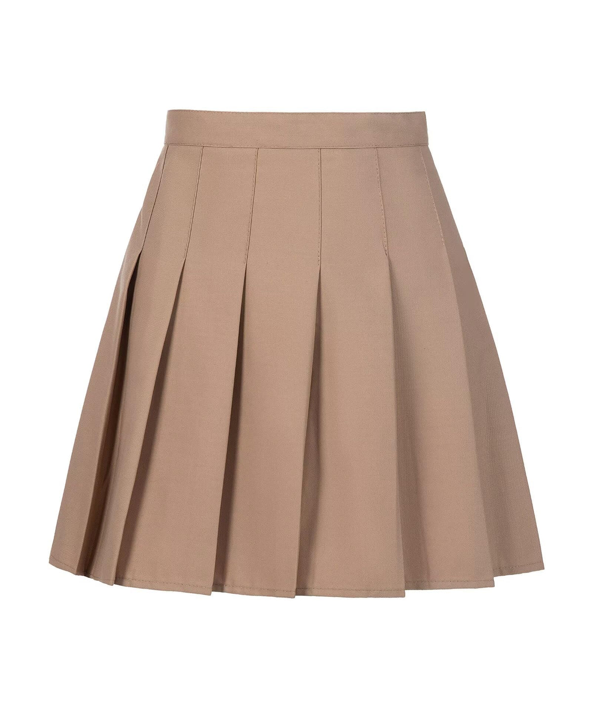 Girls' Pleated Skirts High-Waist A-line Skirt with Built-in Shorts 6-14Y