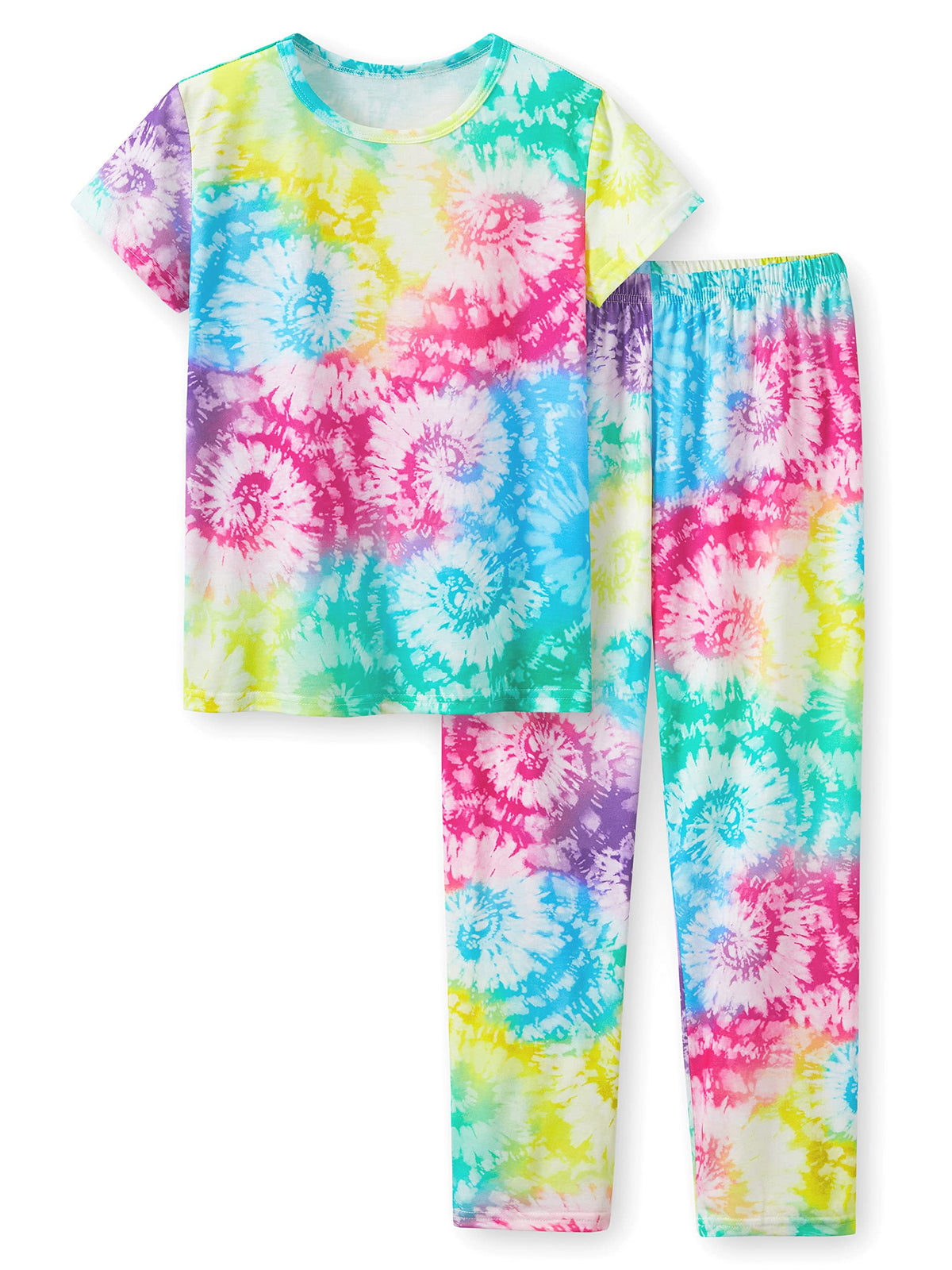 Beezizac Girls Pajamas Cute Print Short/Long Sleeve Pants Set Size 6-18