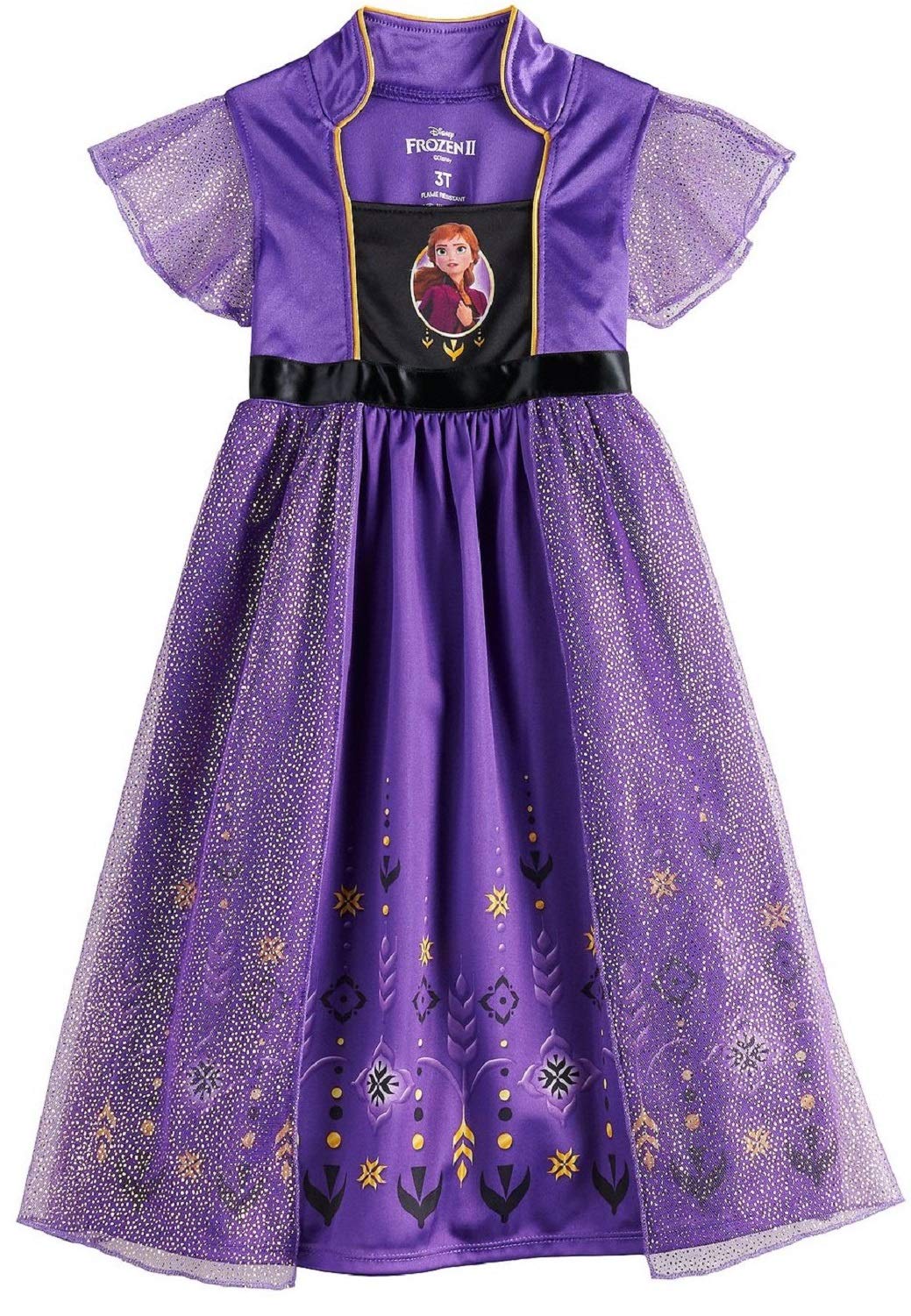 Disney Toddler/Little/Big Girls' Princess Fantasy Gown Nightgown