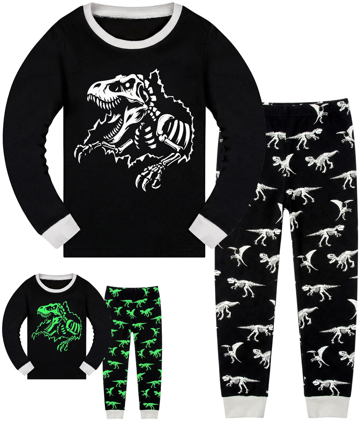 HONGTEYA Cotton Kids Toddler Clothes Set Long Sleeve for Boys Girls 3-8T