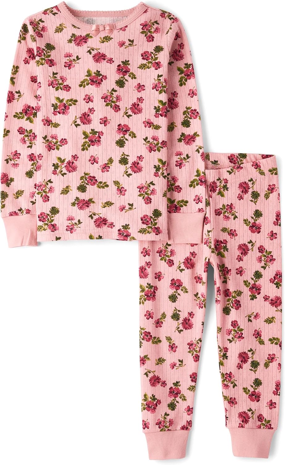 Gymboree Girls' And Toddler 100% Cotton Snug Fit Long Sleeve Top and Pant,gymmies Pajama Set