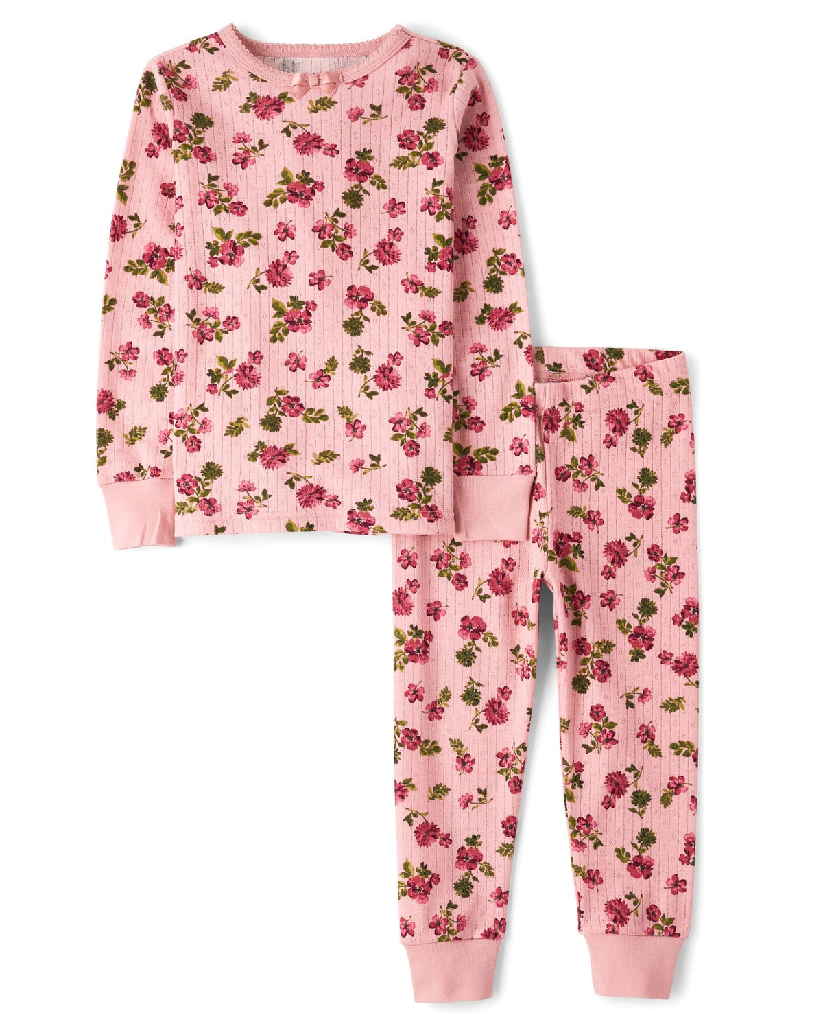 Gymboree Girls' And Toddler 100% Cotton Snug Fit Long Sleeve Top and Pant,gymmies Pajama Set