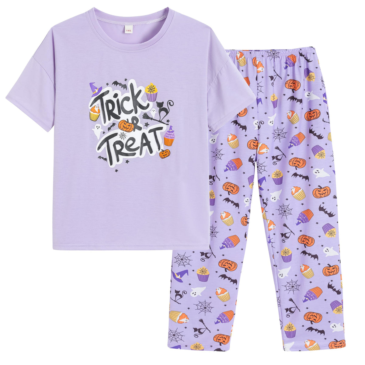 Vopmocld Big Girls' Short Sleeve Long Pant Pajama Sets 2PCS Teens Sleepwear