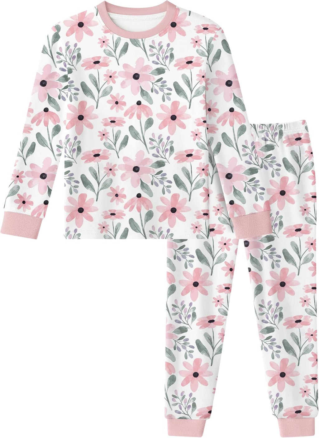 Yoofoss Toddler Pajamas 100% Organic Cotton Pjs Kids Set for Boys Girls