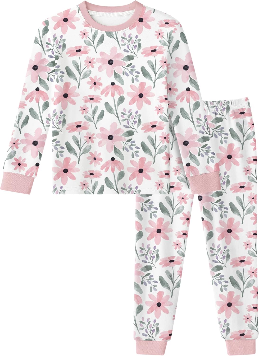 Yoofoss Toddler Pajamas 100% Organic Cotton Pjs Kids Set for Boys Girls