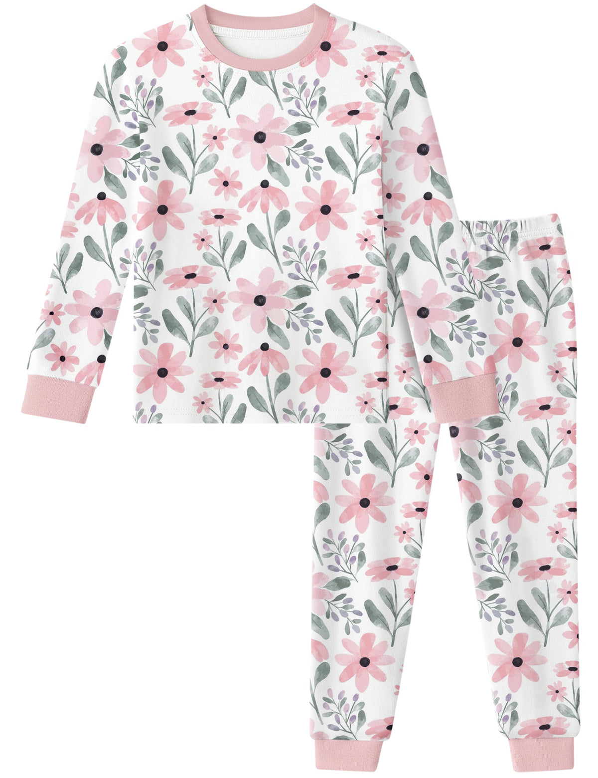 Yoofoss Toddler Pajamas 100% Organic Cotton Pjs Kids Set for Boys Girls