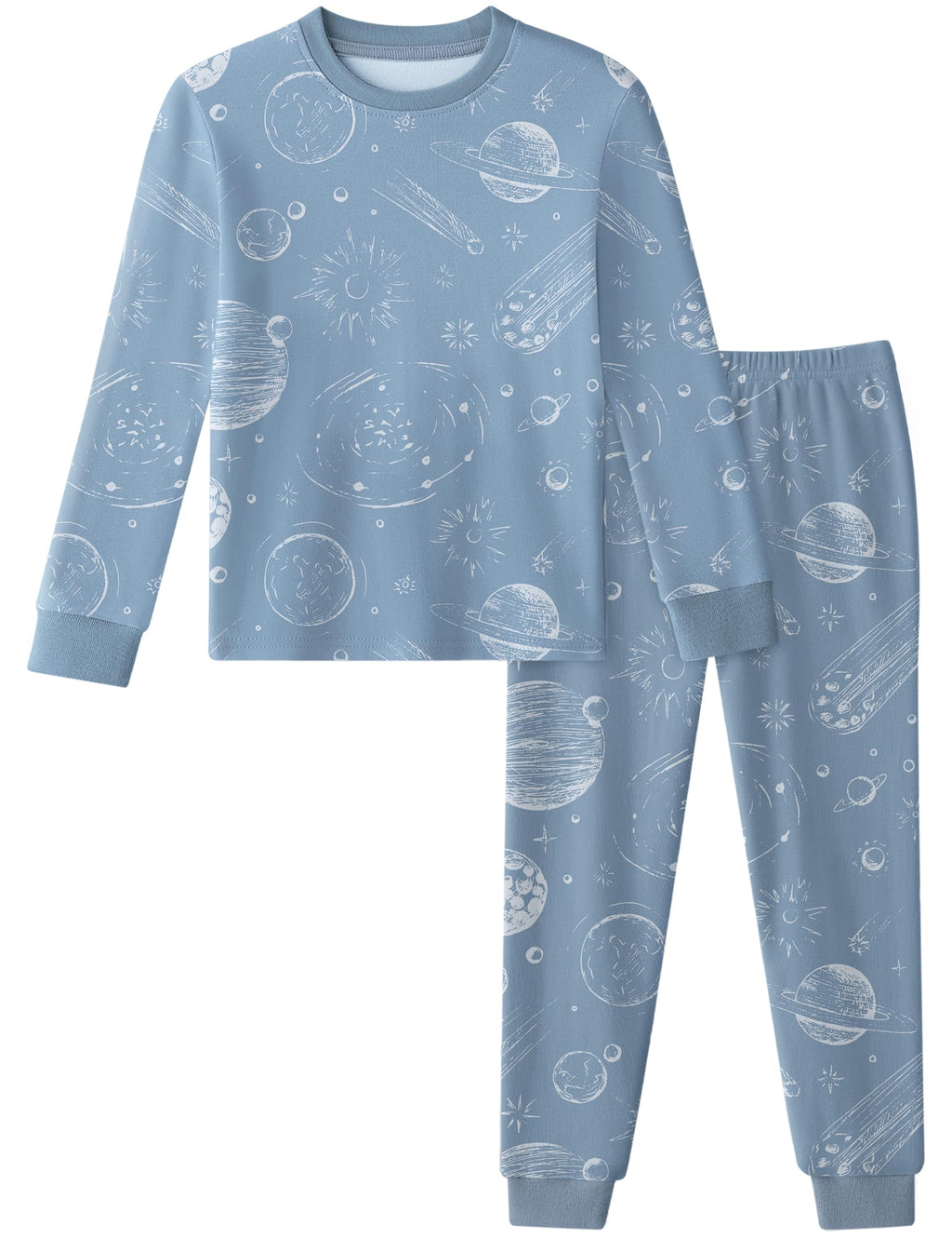 Yoofoss Toddler Pajamas 100% Organic Cotton Pjs Kids Set for Boys Girls