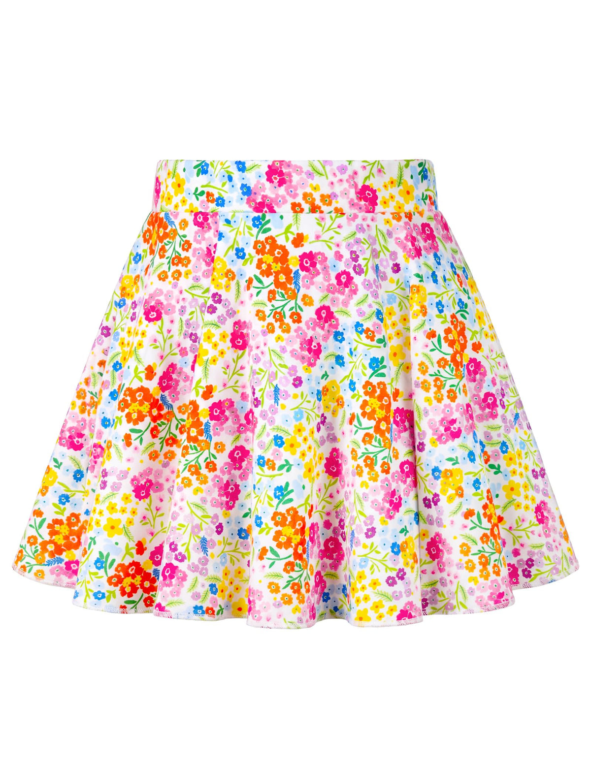 Girls Skorts Stretchy Cheer Skirts for Girls with Built-in Shorts