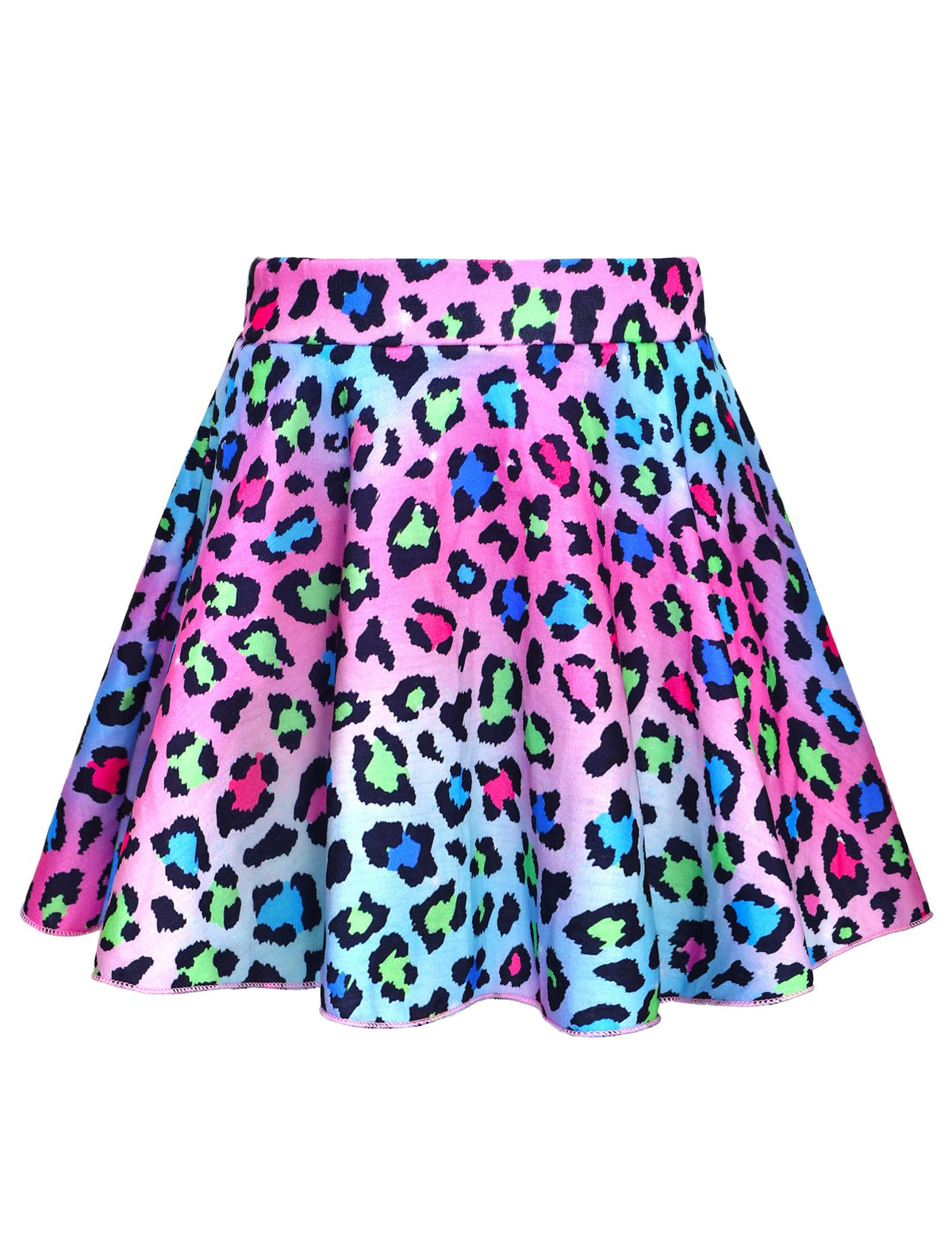 Girls Skorts Stretchy Cheer Skirts for Girls with Built-in Shorts