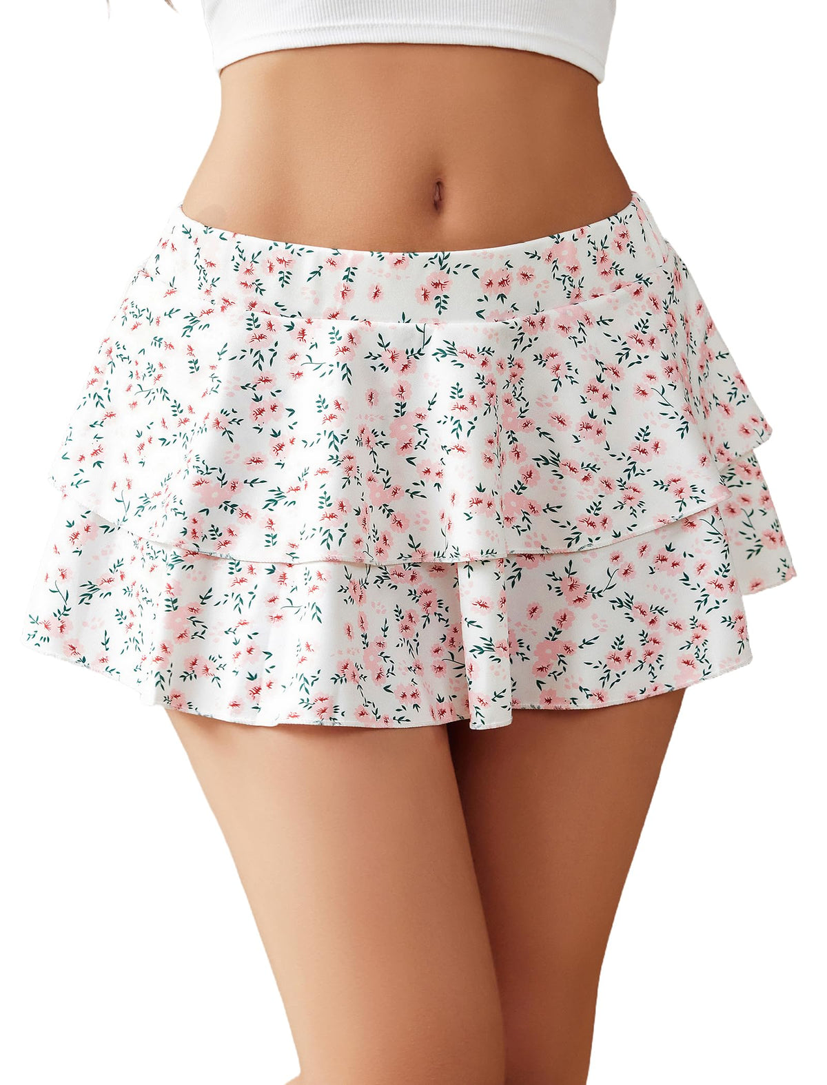 Avidlove Mini Skirt for Women Y2K Micro Short Ruffle Lingerie Pleated Skirt