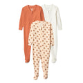 Amazon Essentials Unisex Babies' Ribbed Footed Pajamas