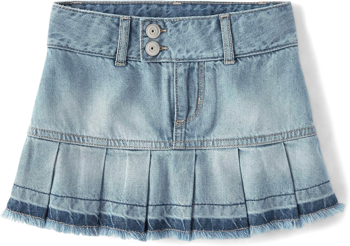 The Children's Place Girls' Everyday Denim Skirts and Skorts