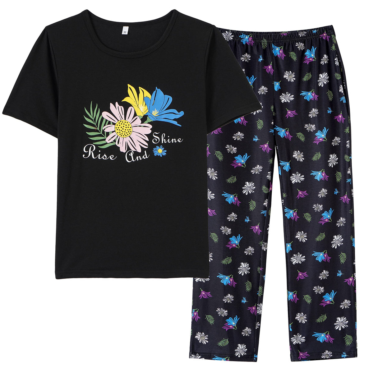 Vopmocld Big Girls' Short Sleeve Long Pant Pajama Sets 2PCS Teens Sleepwear