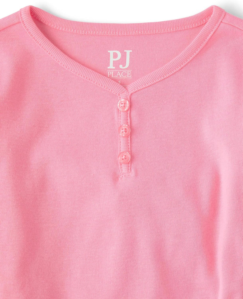 The Children's Place Girls' 100% Snug Fit Cotton Long Sleeve Henley Top and Pant,2-piece Pajama Sets