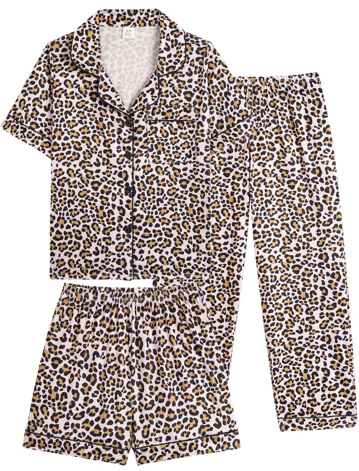Vopmocld Girls Pajama Sets 3pcs Button Down Sleepwear For Teens 8-18 Years