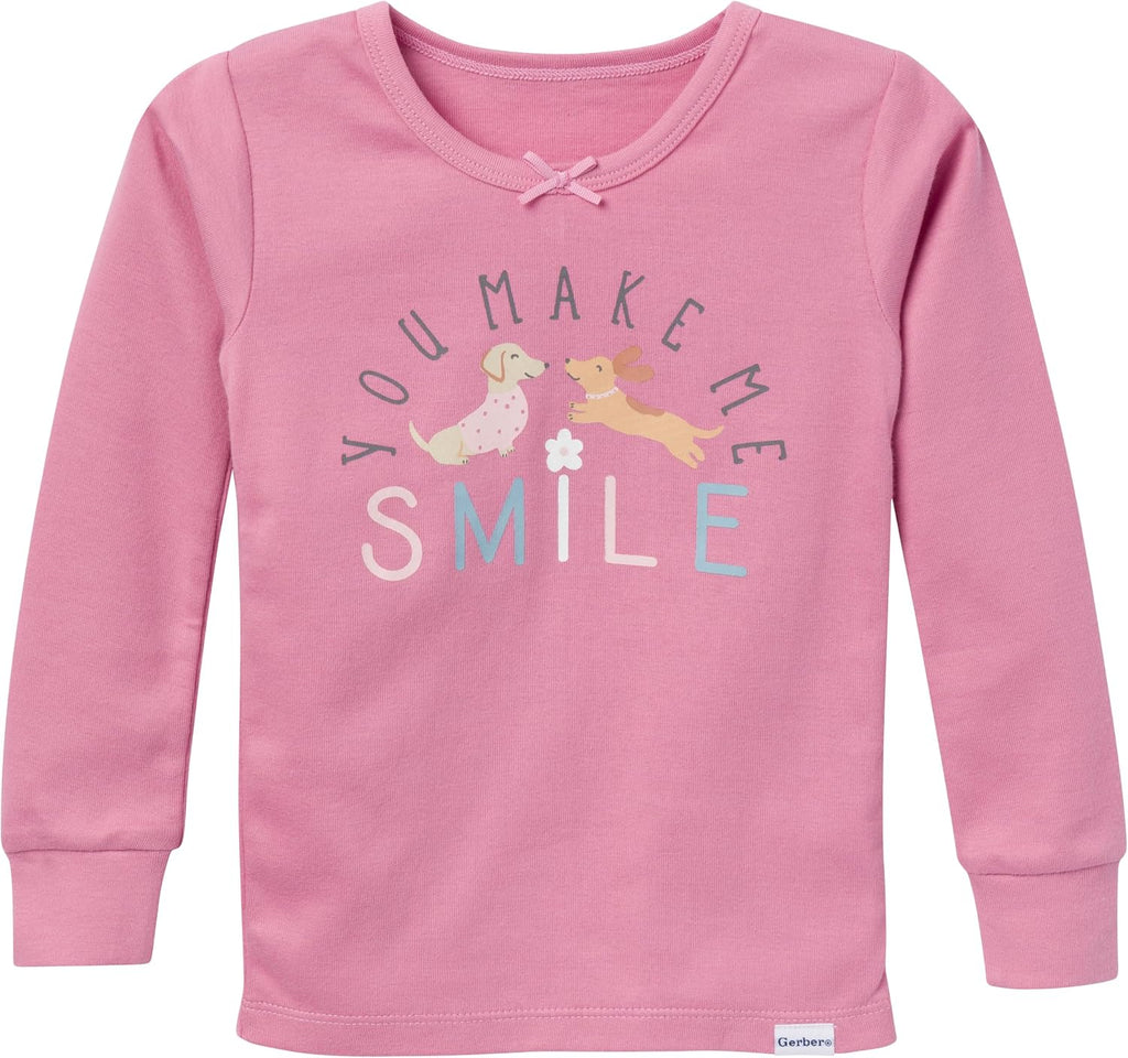 Gerber Baby Girls 4-Piece Pajama Set