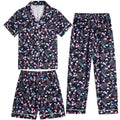 Vopmocld Girls Pajama Sets 3pcs Button Down Sleepwear For Teens 8-18 Years