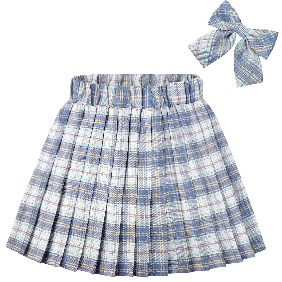 KEREDA Girls Pleated Mini Skirt High Waist Tennis School Uniform Skirts