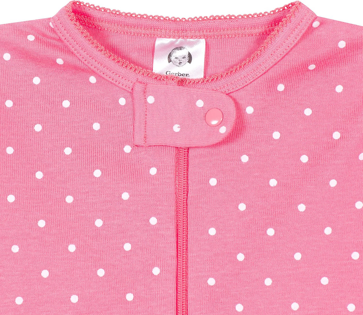 Gerber Baby Girls 2-Pack Footed Pajamas