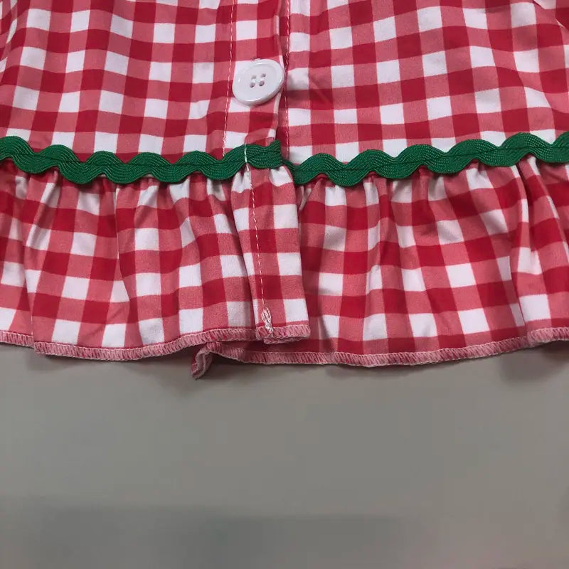Girls' Cute Pajamas, Christmas Tree & Plaid 2-Piece Long Sleeve Holiday Sleepwear Set, High Quality Soft Cotton Blend, Sizes 3-6m - 7-8t, 2T, 6-7T