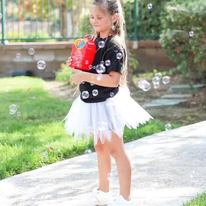 White Fairy Costume Pixie Tutu Skirt for Kids, Adults, Plus - Halloween Costume, Princess Dress Up, 5K Running Skirt